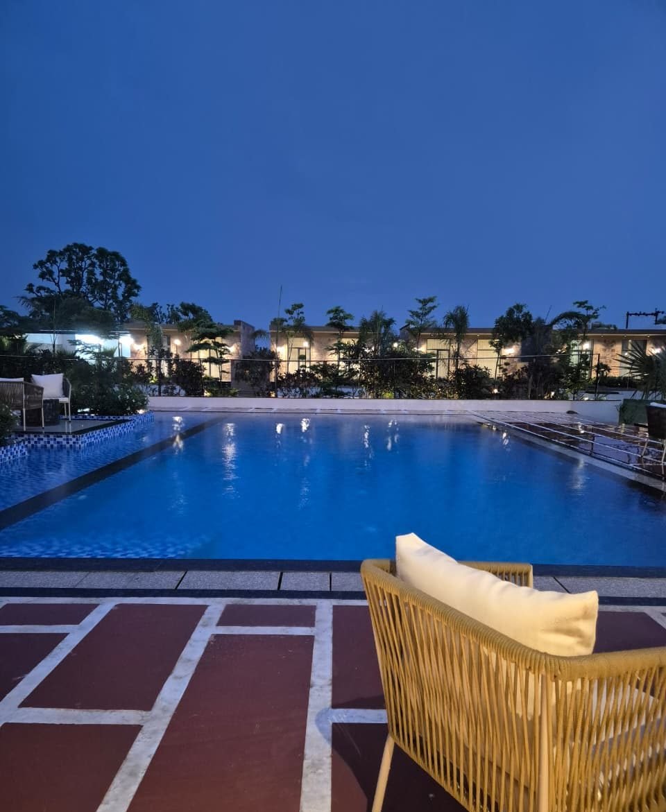 Twilight by the Pool